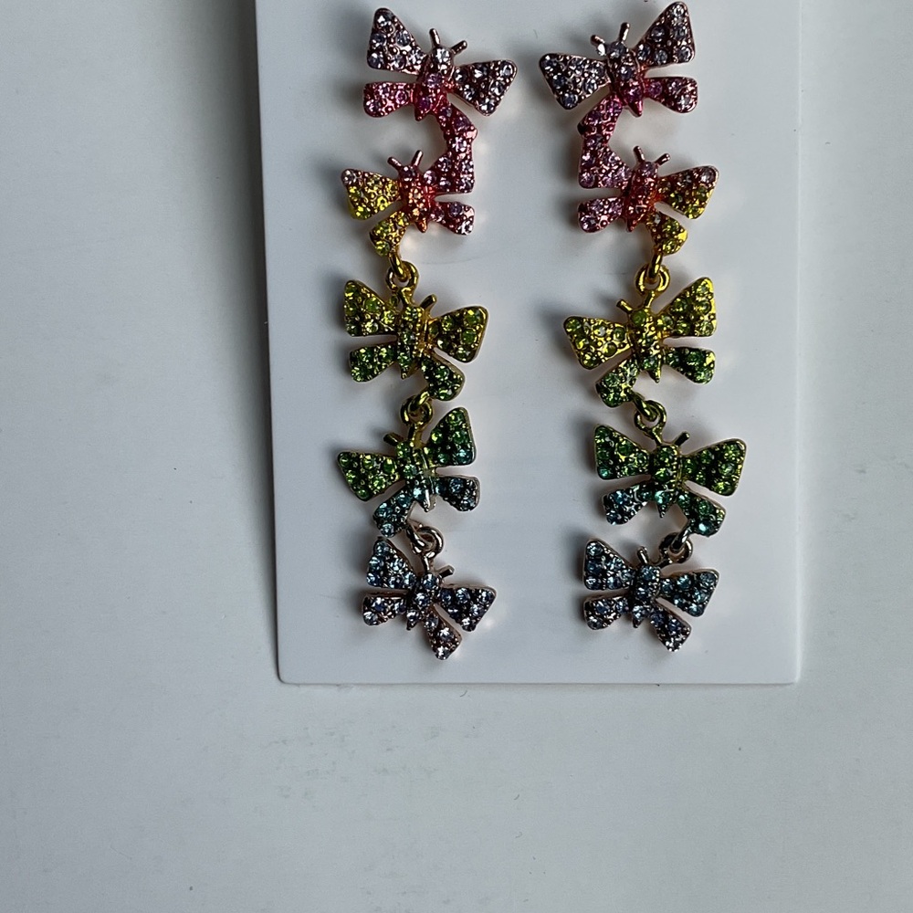 Joe Fresh Multicolor Butterfly Earrings